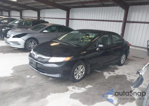 2012 Honda Civic Lx from USA, damaged, VIN 19XFB2F53CE082689